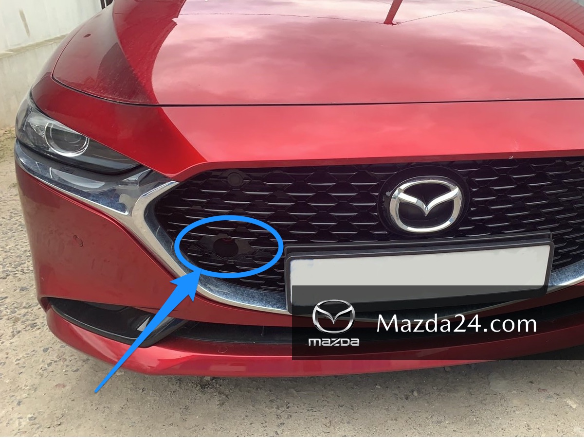 2019-2024 Mazda 3 Sedan front grille tow hook cover