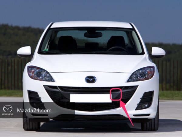 BCW850A11A - Front bumper tow hook cover Mazda 3 BL (2009-2013)