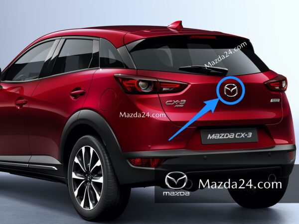 D11B51730 - Mazda CX-3 trunk lid emblem (Mazda logo)