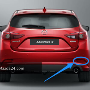 D350515M0E - Rear bumper reflector right Mazda 3, 6