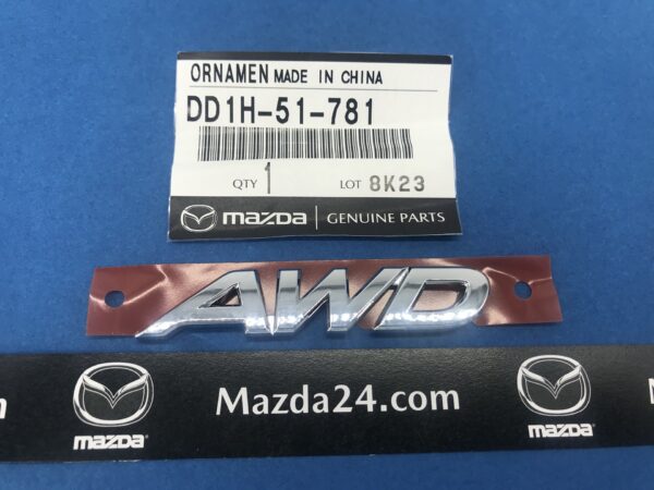 DD1H51781 - Mazda CX-3, CX-9 trunk link AWD nameplate