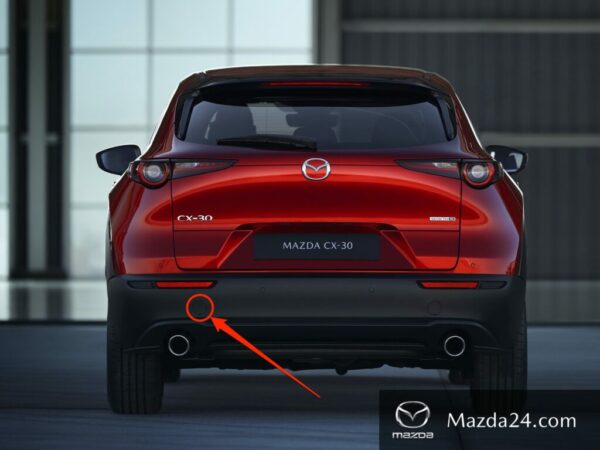 DFR550EL1A - Mazda CX-30 right rear bumper tow hook cover