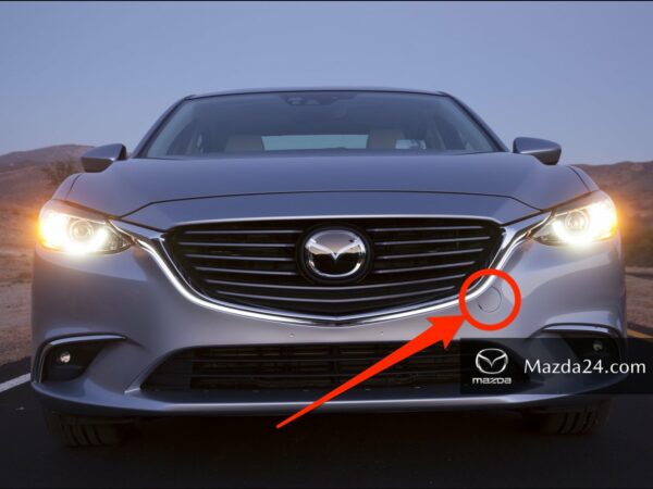 G46L50A11BB - Mazda cover towing hook front bumper Mazda 6 (2015-2017) with LED