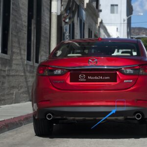 MAZDA 6 (2012-2017) right rear tow hook Soul red (41V)