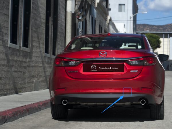 MAZDA 6 (2012-2017) right rear tow hook Soul red (41V)