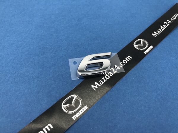 GHK151721 - Mazda 6 sedan (2013-2017) trunk lid badge model number "6"