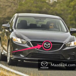Original front grille emblem Mazda 6 (GJ/GL, 2012-2017) without LED