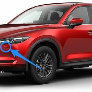 KB8M518H1PR - Headlight washer cover left red (46V) Mazda CX-5 KF (2017-