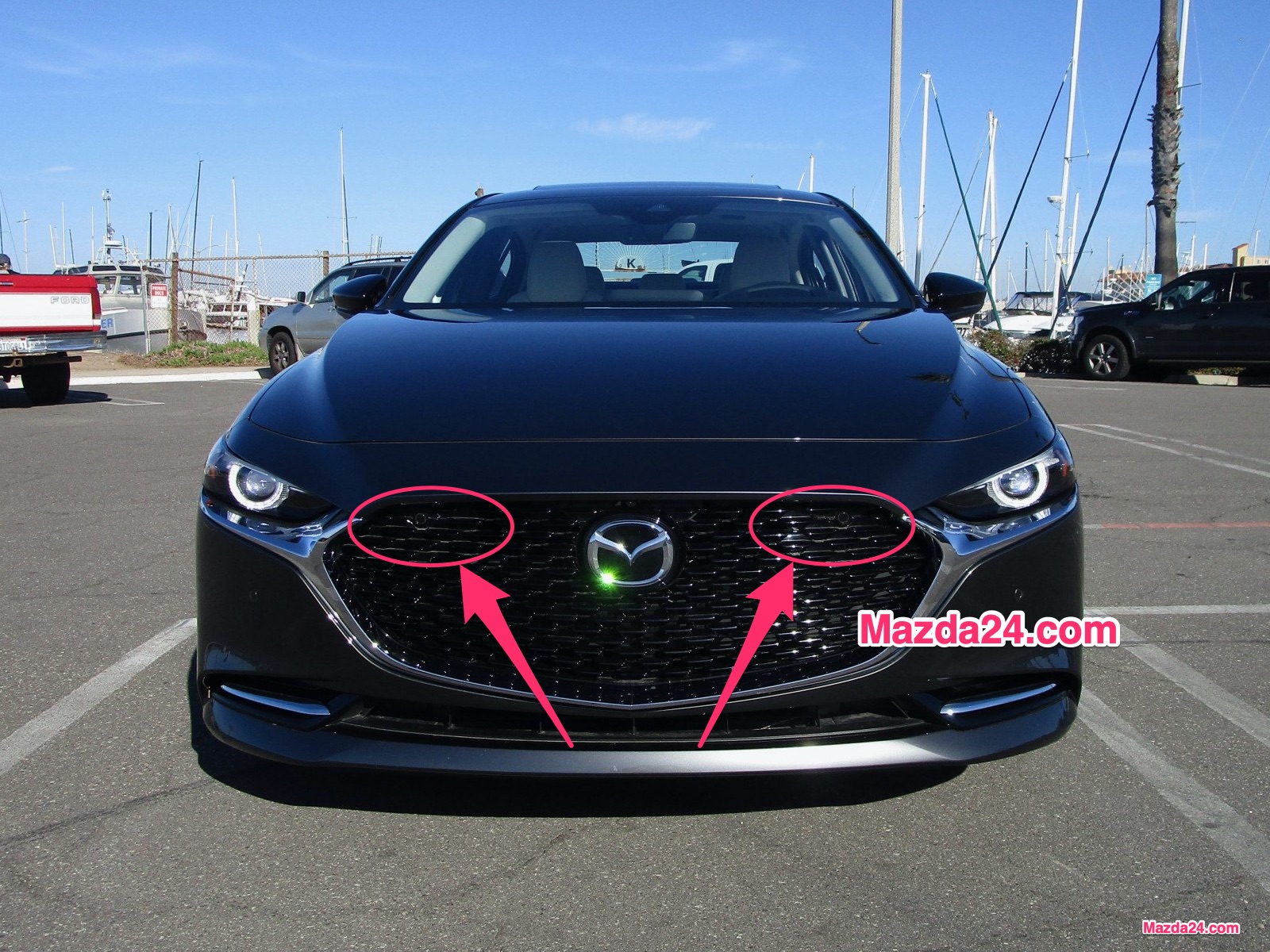 2019-2024 Mazda 3 Sedan front grille upper cover