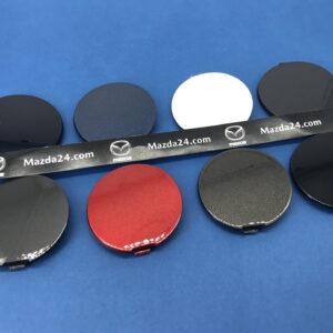 Mazda CX-3 front bumper tow hook covers left and right painted in colors