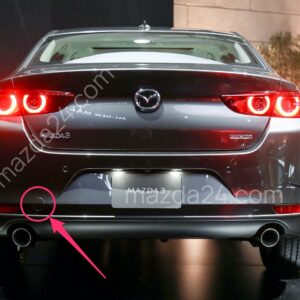 BCKA50EL1BB – Mazda 3 (2019-2023) sedan rear bumper tow hook cover left