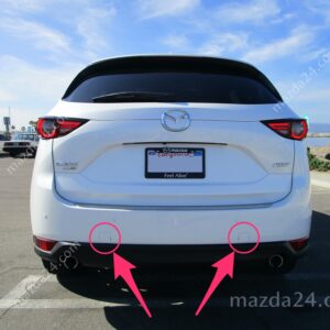 Rear bumper tow hook cover for 2017-2021 Mazda CX-5 (KB8A50EL1BB, KL2F50EL1BB, KB8A50EK1BB, KL2F50EK1BB)