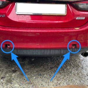 Rear bumper tow hook cover for 2014-2017 Mazda 6