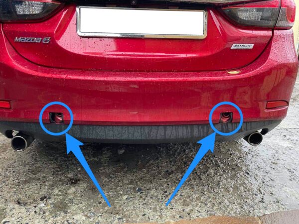 Rear bumper tow hook cover for 2014-2017 Mazda 6