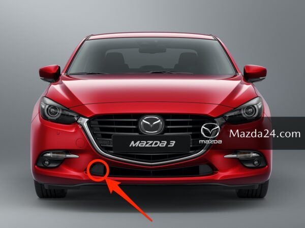 B63B50101, BANE50101 - Mazda 3 (2016-2018) front bumper cover right