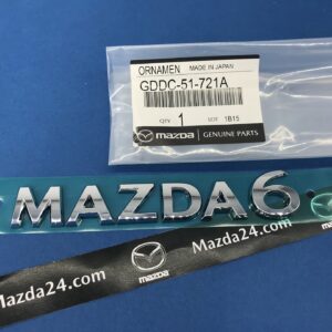 Genuine 2019-2021 Mazda 6 trunk lid “MAZDA 6” nameplate emblem