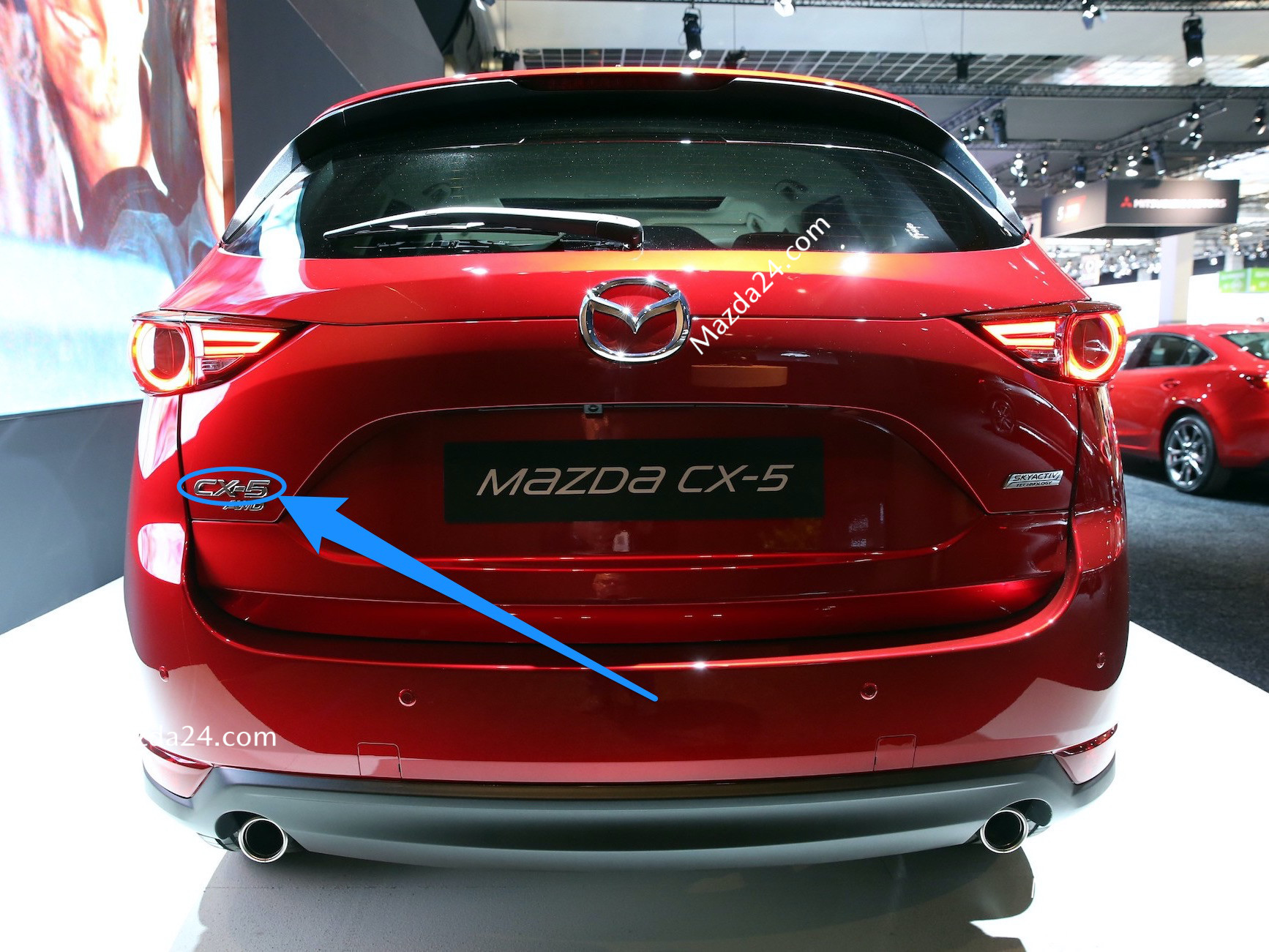 2017-2019 Mazda CX-5 trunk lid emblem (model name) KB7W-51-721A